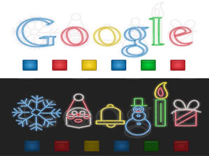 Boas Festas - natal celebrado com doodle
