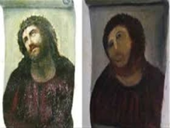 Restauração frustrada da pintura “Ecce Homo” tem mais de 40 mil visitações em um ano