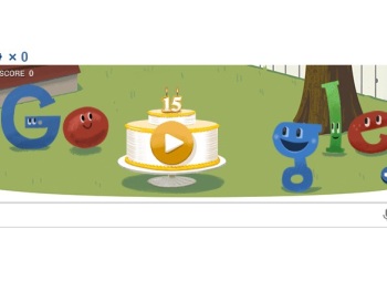 15 aniversario do Google